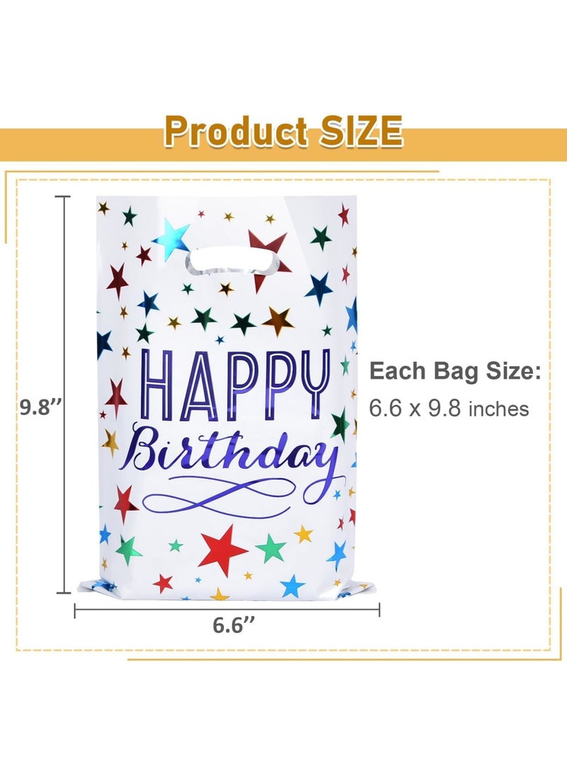 SYOSI Party Favor Bags, 50pcs Assorted Color Goodie Gift Bags for Kids Birthday Parties, Durable Small Treat Bags for Candy Toys and Party Favors, 17x25 cm, Ideal for Girls and Boys Birthday Celebrations - Image 5