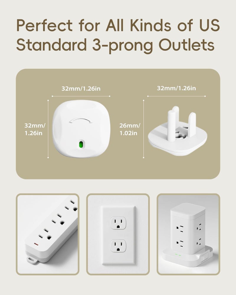 BBsecure Outlet Covers Baby Proofing, 24 Pack Child Proof Outlet Cover, Outlet Plug Covers to Prevent Power Shock Safety, for US 3-Prong, Outlet Covers for Home, School, Office, White - Image 3