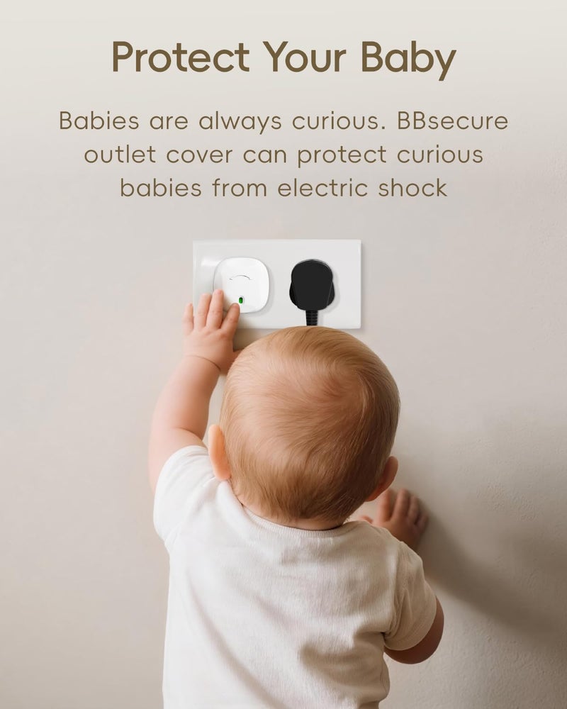 BBsecure Outlet Covers Baby Proofing, 24 Pack Child Proof Outlet Cover, Outlet Plug Covers to Prevent Power Shock Safety, for US 3-Prong, Outlet Covers for Home, School, Office, White - Image 5