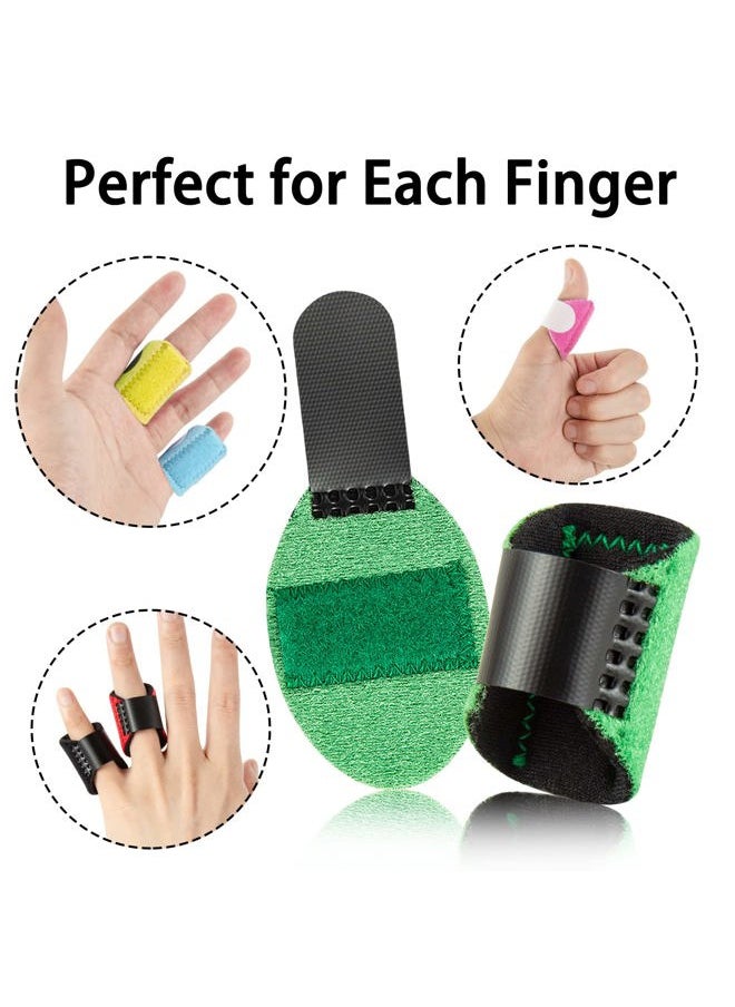 Ponpon 8pcs Finger Splint Adjustable Trigger Finger Splints Finger Brace Index Finger for Broken Finger, Arthritis, Injured Finger  - Image 3