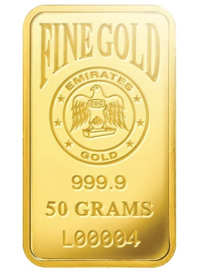 Emirates Gold 50g Gold Bar Fine Gold 999.9 Purity  - Image 4