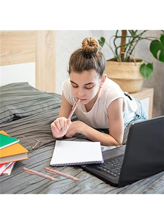 Arabest Bulk Inspirational Pens with Stylus Tip, Motivational Quotes, Ballpoint, Perfect Gifts for School, Office, Teachers, in Rose Gold - Boss Lady Design - Image 4