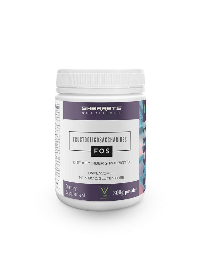 Sharrets - Fos Fructooligosaccharides Prebiotic Dietary Fiber Powder 300G Unflavored - Image 1