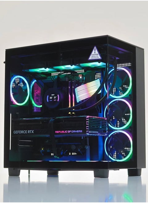Wrathbringer Gaming PC - Intel Core Ultra 7 265KF Processor, 20-Cores & 20-Threads, Z890 Motherboard, DDR5 64GB (2*32) Ram, 2TB Gen 4.0*4 NVMe M.2 SSD, Nvidia GeForce RTX 5080 16GB GDDR7 Graphics Card, 3 Fan AIO Liquid Cooler, 1000W 80 Plus Gold Power Supply, Windows 11 Pro | Wi-Fi