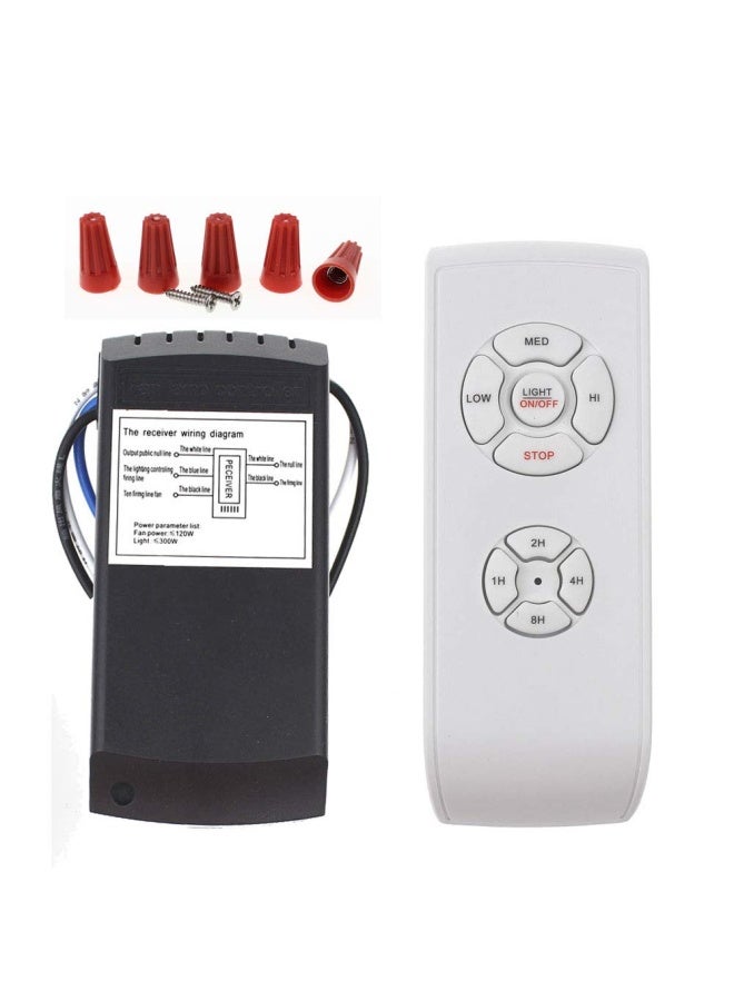 Lphumex Universal Ceiling Fan Remote Control Kit 3 In 1 Ceiling Fan Light Timing And Speed Remote For Hunter Harbor Breeze Honeywell Other Ceiling Fan Lamp  - Image 1