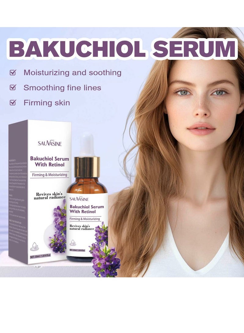 سوفازين سيروم باكوتشيول وريتينول للوجه - مصل مضاد للتجاعيد لتجديد البشرة، شدّ البشرة وتنعيمها، لمحاربة الشيخوخة، 30 مللي / 1 أونصة سائلة - Image 3
