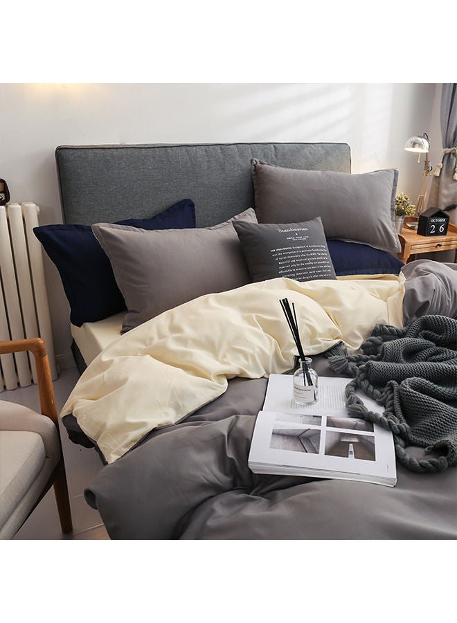 Sharpdo 4-Pcs Duvet Cover Set, Modal Quilt Cover Set, Bedding Set without Core, with 1 Quilt Cover (200 * 230cm) 1 Sheet and 2 Pillowcases, King Bed - Image 4