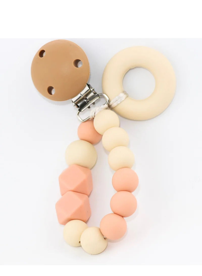 Desert Chomps Desert Chomps Teething Clips - Peaches & Cream