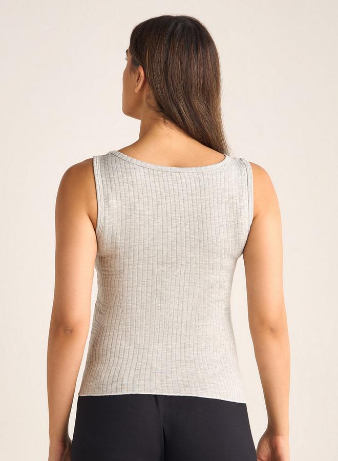 سبلاش فيڤ كاميسول حمل مضلع بياقة مستديرة - Image 3