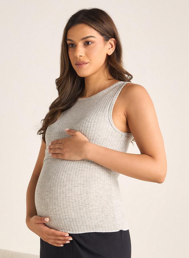 سبلاش فيڤ كاميسول حمل مضلع بياقة مستديرة - Image 1