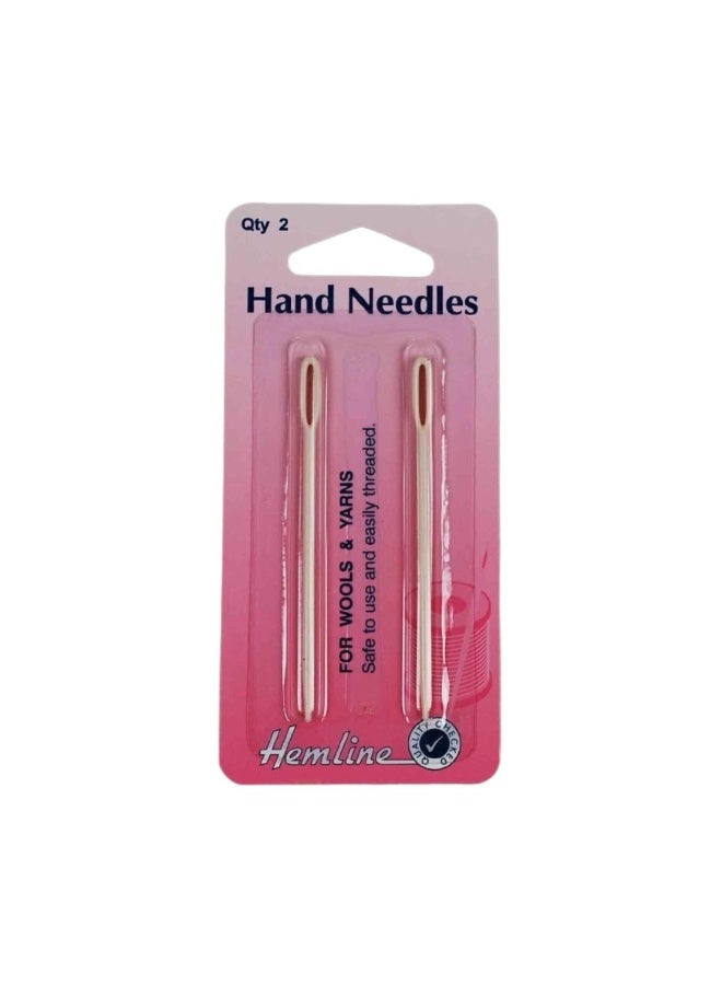 Hemline Plastic Hand Needles for Wools and Yarns Yarn Needle Art no. 211/NEEDLE