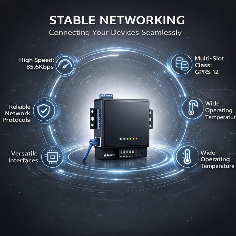 GPRS Serial Device Server Converter, Serial to RS232 / 422/485, DC9-36V - Durable Aluminum Alloy, / UDP Protocol, Industrial Communication Solution - Image 4
