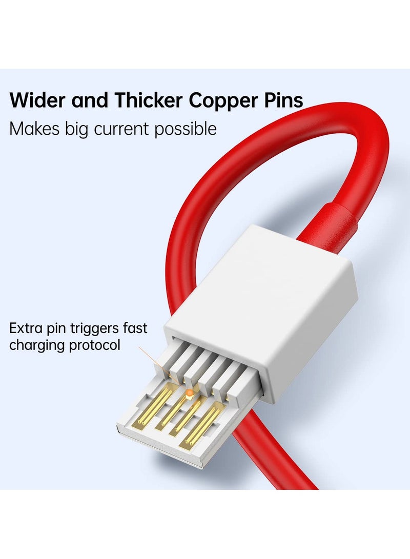 erorex 7.3A for Charging Cable Type C Warp Charge SuperVooc Fast Charger Cord for 12 12R 11 10 Pro 9 10T Open 9R 10R 8T 8 7T 7 6 6T Nord N20 SE N10 N300 CE 2 Lite 2T N100 N200 USB C 3ft/6ft - Image 4