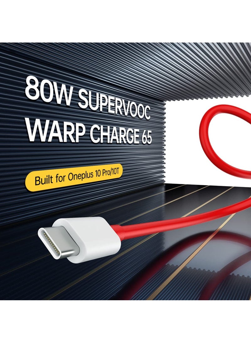 erorex 7.3A for Charging Cable Type C Warp Charge SuperVooc Fast Charger Cord for 12 12R 11 10 Pro 9 10T Open 9R 10R 8T 8 7T 7 6 6T Nord N20 SE N10 N300 CE 2 Lite 2T N100 N200 USB C 3ft/6ft - Image 2