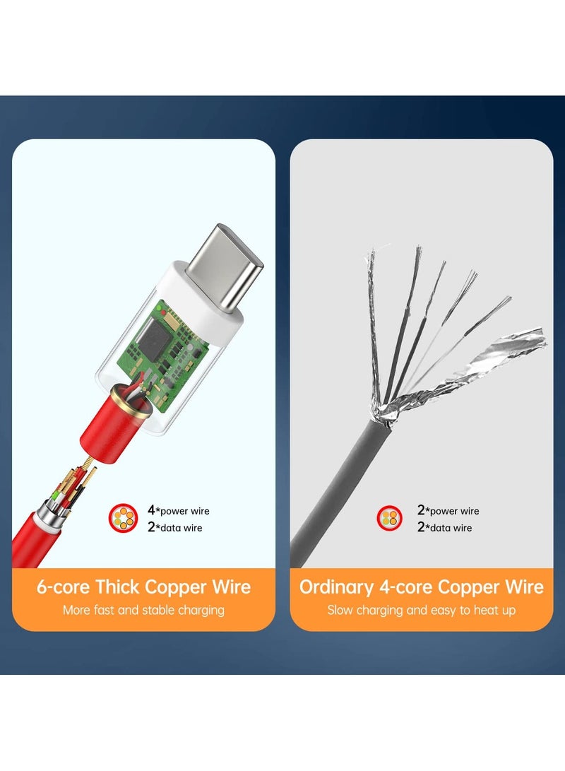 erorex 7.3A for Charging Cable Type C Warp Charge SuperVooc Fast Charger Cord for 12 12R 11 10 Pro 9 10T Open 9R 10R 8T 8 7T 7 6 6T Nord N20 SE N10 N300 CE 2 Lite 2T N100 N200 USB C 3ft/6ft - Image 3