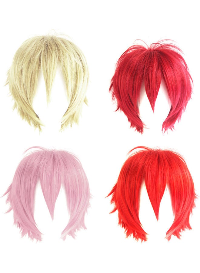 NIBEMINENT Spiky Short Layered Anime Cosplay Wig Dark Brown 35cm - Image 5