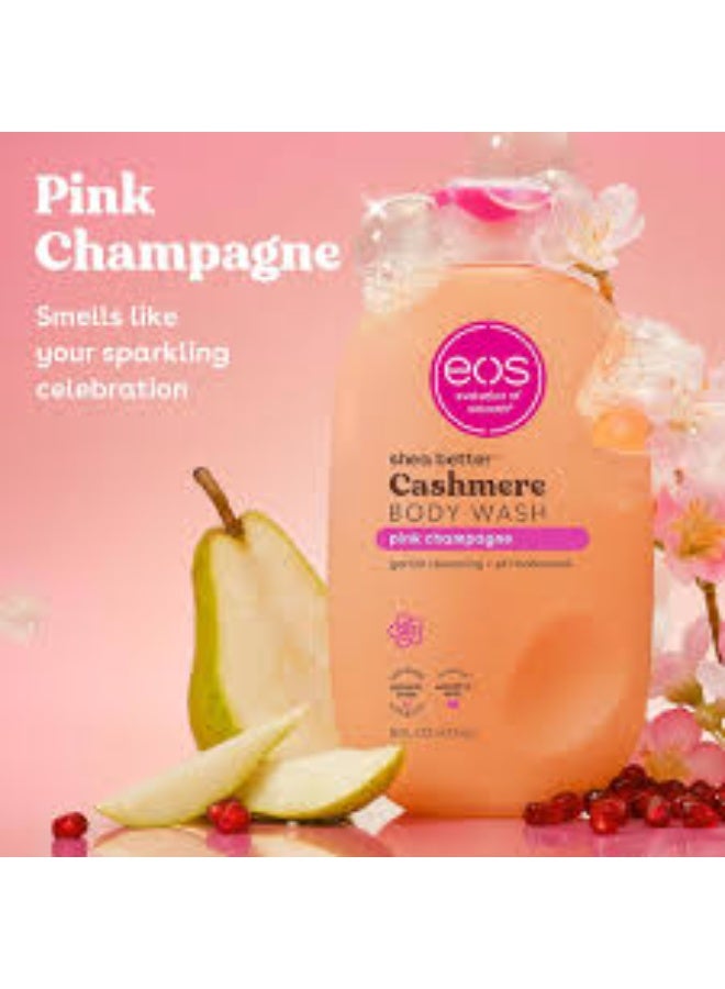 eos Shea Better Cashmere Body Wash, Pink Champagne, Moisturizing and Nourishing, pH Balanced Creamy Gel Formula, Paraben & Phthalate Free, Sensitive Skin,473ml - Image 2