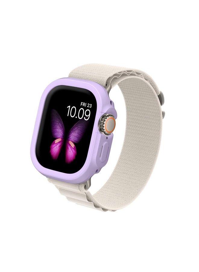 RHINOSHIELD Bumper Case Compatible with Apple Watch Ultra - [49mm] | Slim Protective Cover - Lightweight, Shock Absorbent, Non-Slip - Violet