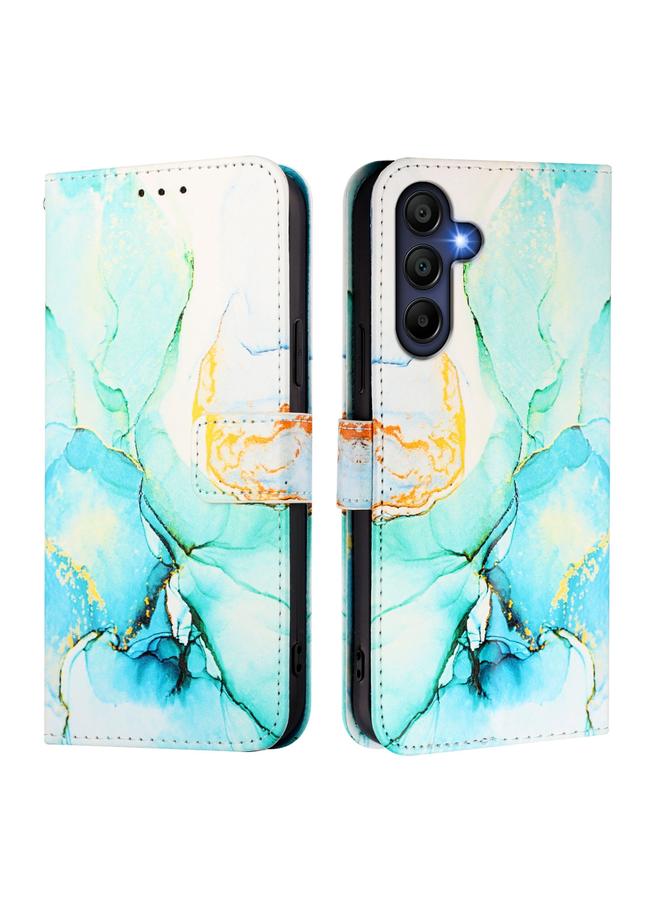 S-TOP Case For Samsung Galaxy A16 5G PT003 Marble Pattern Flip Leather Phone Case - Image 3