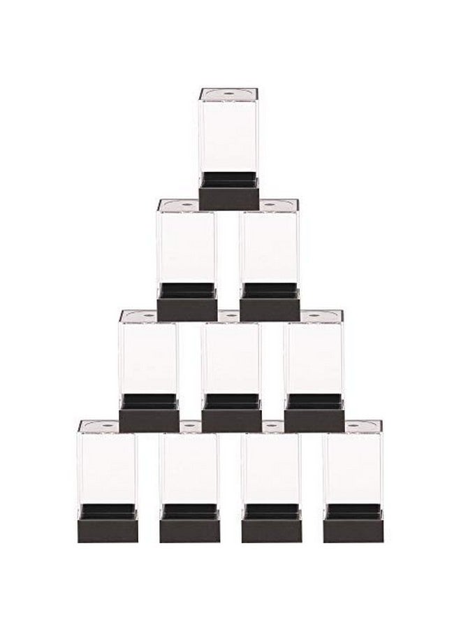 Wiz Dice Wiz Dice - Dice Boxes - Clear Acrylic Display Box for Storage of Figurines, Collectibles, DnD Dice Set, Other Valuables - 1.43" x 1.43" x 1.75" - 10 ct  - Image 1