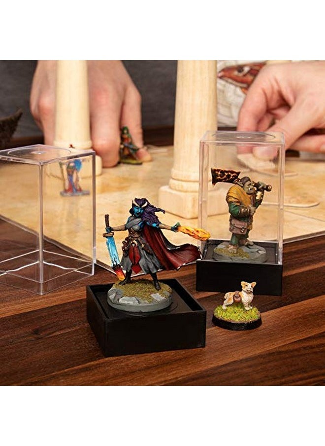 Wiz Dice Wiz Dice - Dice Boxes - Clear Acrylic Display Box for Storage of Figurines, Collectibles, DnD Dice Set, Other Valuables - 1.43" x 1.43" x 1.75" - 10 ct  - Image 3