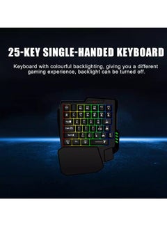 K601 One Handed Keyboard 35 Keys - RGB Backlit - Portable Mini Gaming Keypad Ergonomic Game Controller for PC Gamer - pzsku/ZADB00D40595AFE9B1776Z/45/_/1738945960/330d0fa6-5ee9-498c-ae27-52155d161057