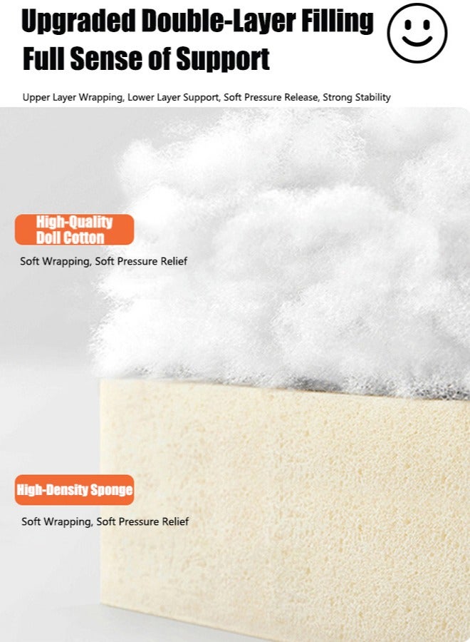Rocking Floor Sofa Chair High-Density Foam Single Bean Bag Couch Armless Lazy Floor Sofa Modern Lounge Sofa Tatami for Living Room Bedroom Salon (Petal Swivel Chair Sofa White)