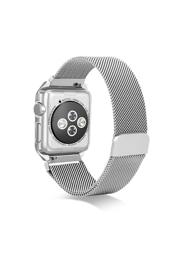 NIBEMINENT Protective Case For Apple Watch 40mm Silver/Clear  - Image 2