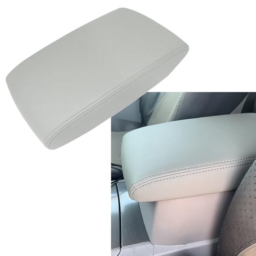 SecosAutoparts Console Lid Armrest Gray Leather Compatible with Toyota Highlander 2008 2009 2010 2011 2012 2013 Replace 58905-0E040-C0 - Image 3
