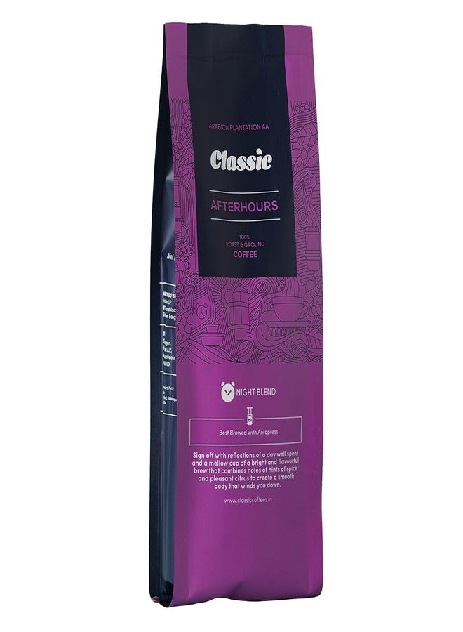 Classic Coffees قهوة كلاسيكية متوسطة التحميص مناسبة لتحضير قهوة ما بعد ساعات العمل وقهوة إيروبريس | مسحوق قهوة مطحونة 250 غرام | 100% أرابيكا | نكهة قوية ومركزة | طحن مخصص (إيروبريس) - Image 1