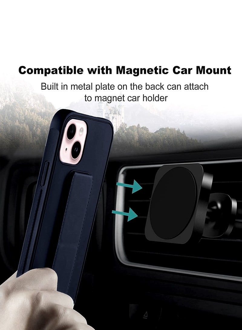 دبليو تيك غطاء جراب واقٍ من السيليكون والمطاط المصنوع من مادة TPU لهاتف Apple iPhone 15 باللون الأزرق الداكن - Image 3