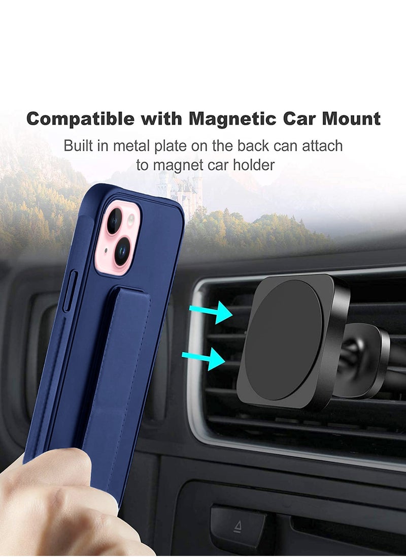 Wtech TPU Rubber Silicone Hand Grip Protective Phone Case Cover For Apple iPhone 15 Navy Blue  - Image 3