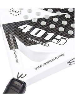 CAMEWIN Padel Tennis Racket Carbon Fibre Diamond Shape White And Black  - Image 3