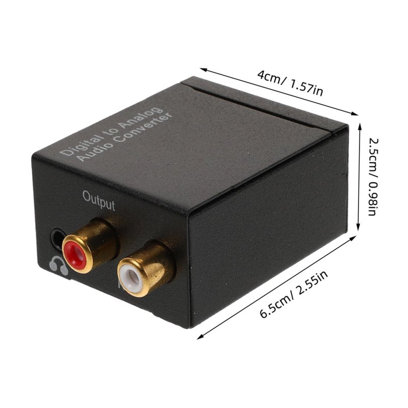 Optical to Analog Audio Converter with 3 5mm Jack for TV Sound System Home Theater - Image 3