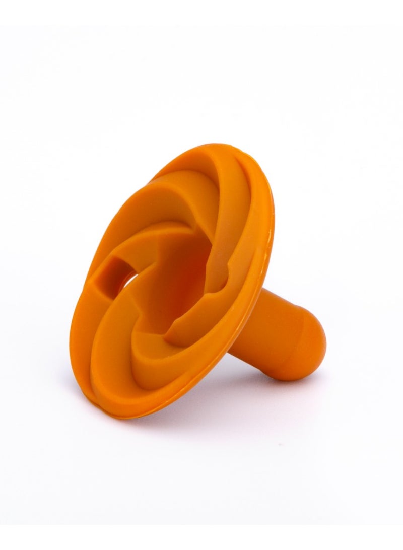 Doddle & Co. Baby Pacifier, Natural Shape, 100% Silicone - Holland Pop Pacifier (0-3m) - Spice/Blush - Image 5