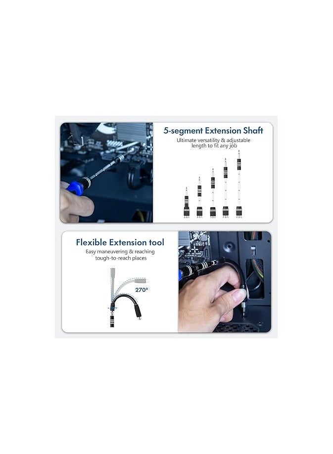 XOOL Professional Computer Repair Tool Kit, Precision Laptop Screwdriver Kit - Image 3