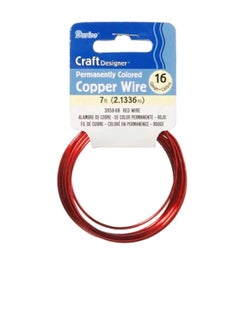 Darice Craft Wire 16 Gauge Red 7 feet  - Image 3