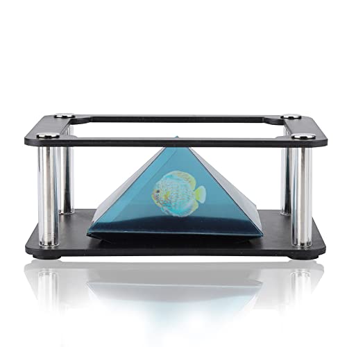ciciglow Smartphone 3D Hologram Projector, 3D Projector Stands Projector Pyramid, 360-Degree Images, for any Smartphone 3.5-6inch Mobile Smartphone Hologram(cylinder) - Image 1