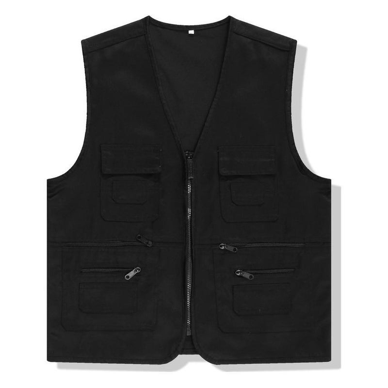 Outdoor Fishing Reporter Workwear Vest For Men And Women With Logo Pography Workwear Vest Embroidered Logo Multi-Pocket - Image 2