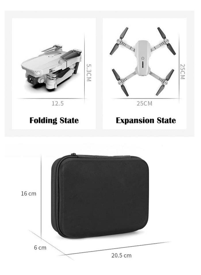 JAJEEK E88E525 Mini Drone with Dual Camera 4K HD WiFi FPV Remote Control Foldable, Black – Ultra-Portable Drone with High-Quality Aerial Shots, 360° Flip, Long Battery Life & Smart Features for Beginners and Professionals in UAE - Image 5