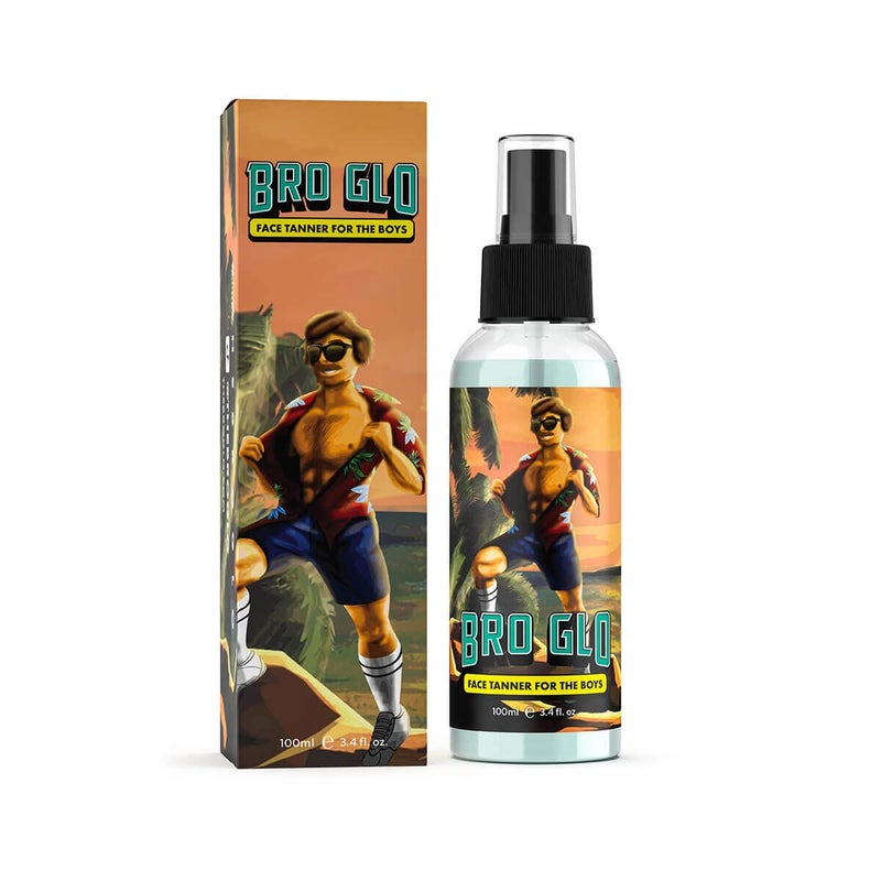 Bro Glo Self Tanner for The Boys - King Bundle - Easy Sunless Tan For Your Face & Body With Mitt & Back Applicator - Oil Free Water Based for Faster Skin Drying - Natural Sun Kissed Bronze Color Perfect for Men - Gift Set (The King Bundle) - Image 4