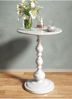 Round Side Table, Indoor Small Round Home Decorative End Table Outdoor Side Tables Patio Side Table for Yard Balcony Garden Bedside