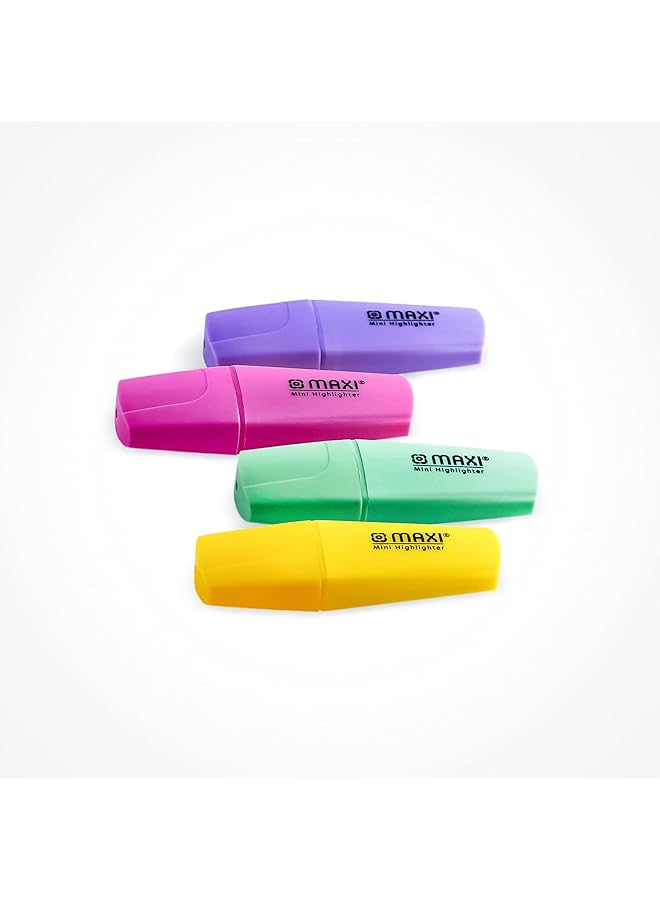 Maxi Mx 25 4P Pastel Mini Highlighter - Image 2