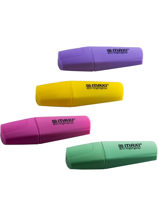 Maxi Mx 25 4P Pastel Mini Highlighter - Image 4