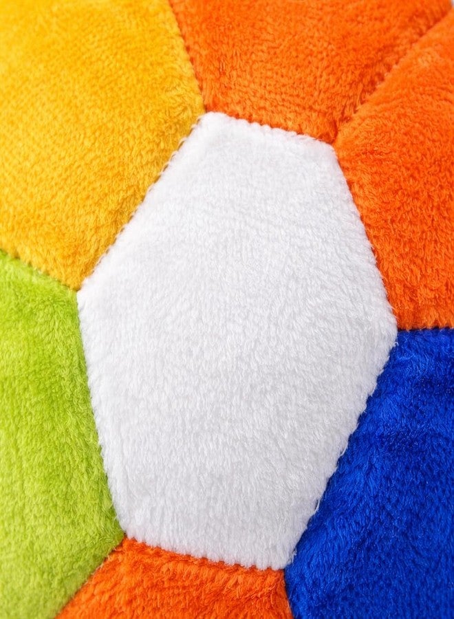 DTR Creation Soft Plush Baby Ball Toy (20 cm) | Multicolor Stuffed Football Shape | Lightweight, Safe & Washable Soft Toy for Babies, Toddlers & Kids - Image 3