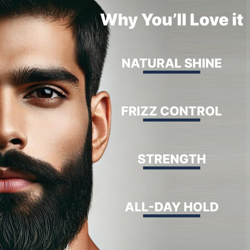 Allman ALL MAN Fuzz Fixer Beard Styling Paste Strong Hold Cream Wax With Mango Butter  Milk Protein for Strong Hair  50g - Image 3