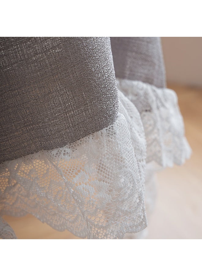 general Lace edge tablecloth size: 100*130cm suitable for square and round tables - Image 3