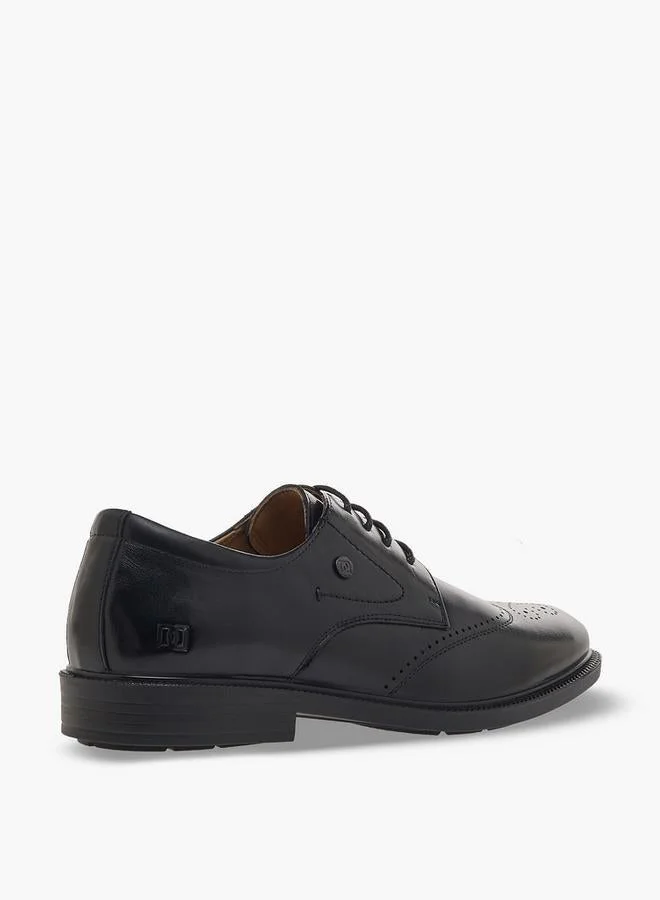 Duchini BLACK Men Lace-Up Leather Derby Shoes for Men | Best Price UAE