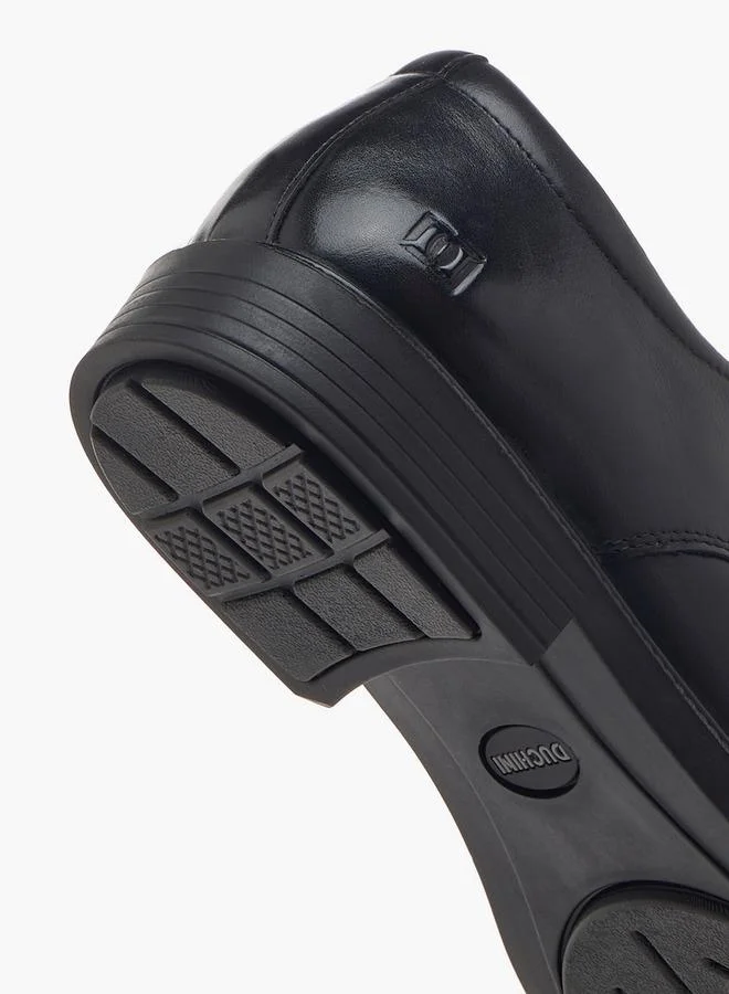 Duchini BLACK Men Lace-Up Leather Derby Shoes for Men | Best Price UAE