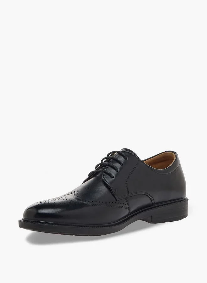 Duchini BLACK Men Lace-Up Leather Derby Shoes for Men | Best Price UAE
